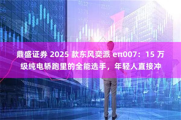鼎盛证券 2025 款东风奕派 eπ007：15 万级纯电轿跑里的全能选手，年轻人直接冲