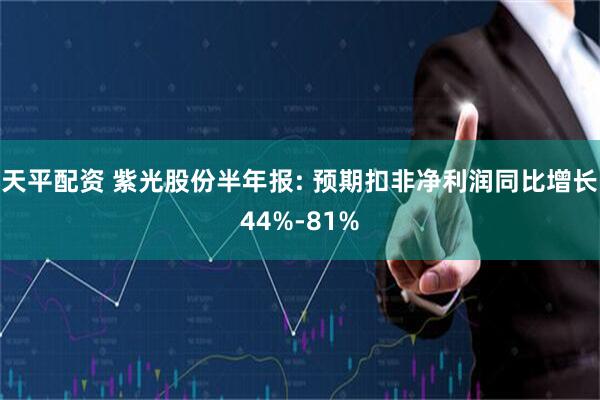 天平配资 紫光股份半年报: 预期扣非净利润同比增长44%-81%