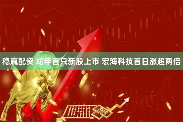 稳赢配资 蛇年首只新股上市 宏海科技首日涨超两倍